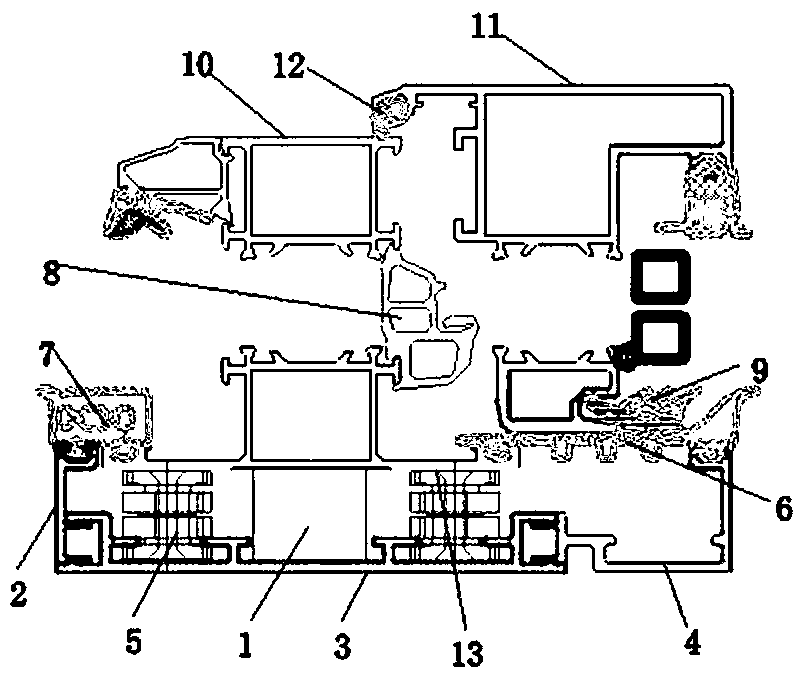 A sound-proof bridge with inward opening windows