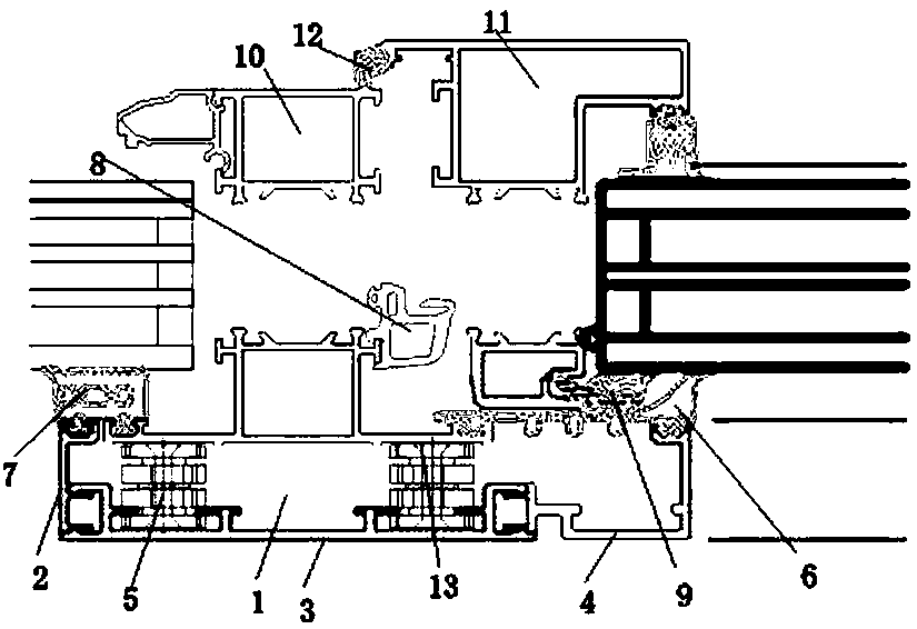 A sound-proof bridge with inward opening windows