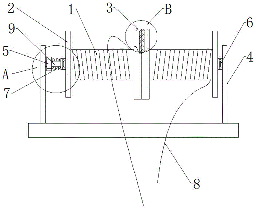 Self-damping double-reel pay-off device and application method thereof