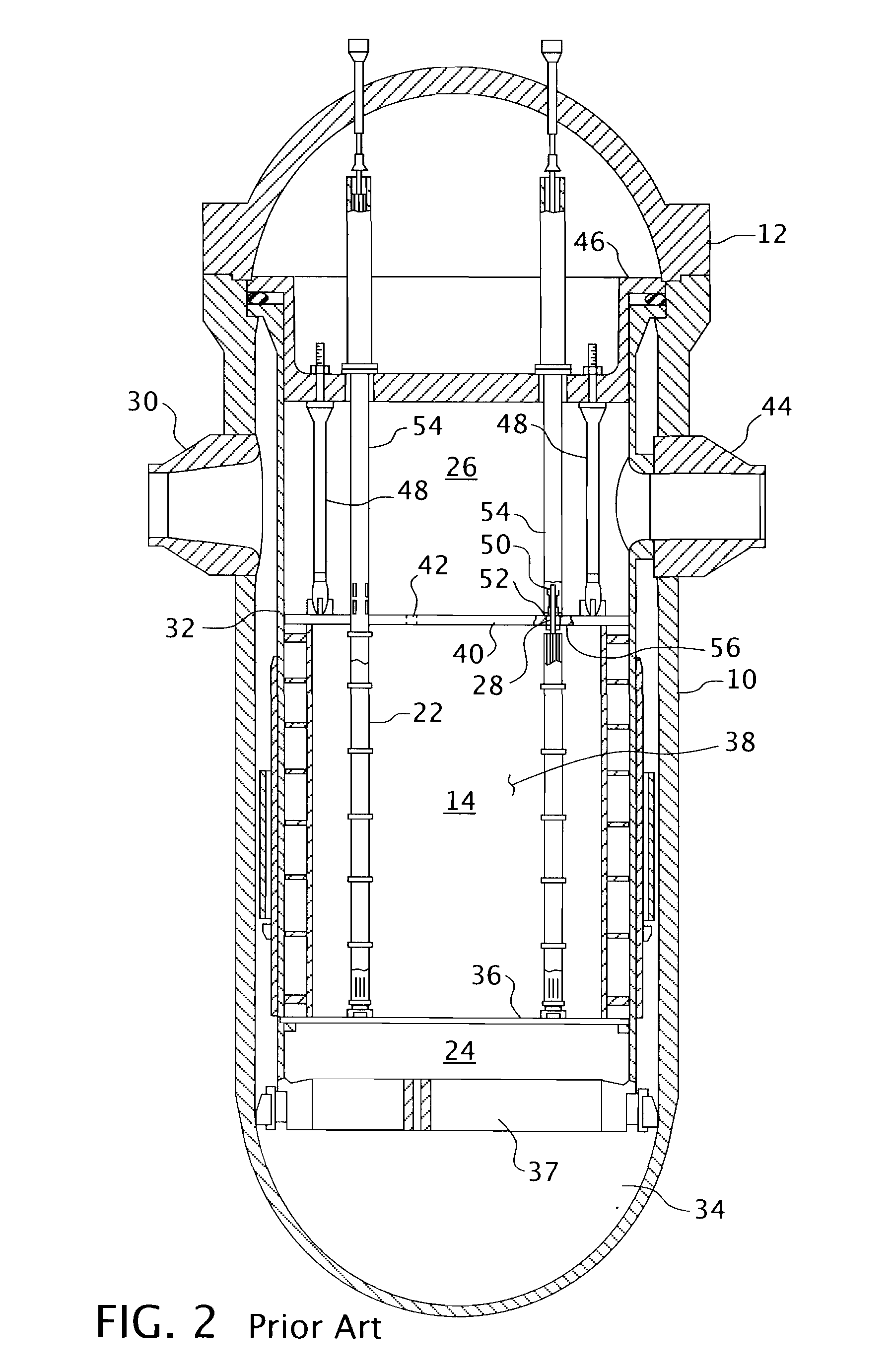 Nuclear fuel assembly with a lock-support spacer grid