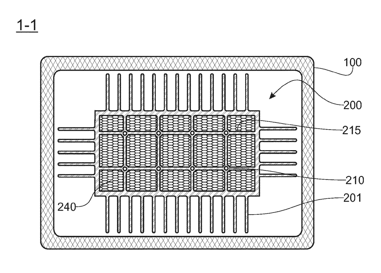 Device and method for storing thermal energy