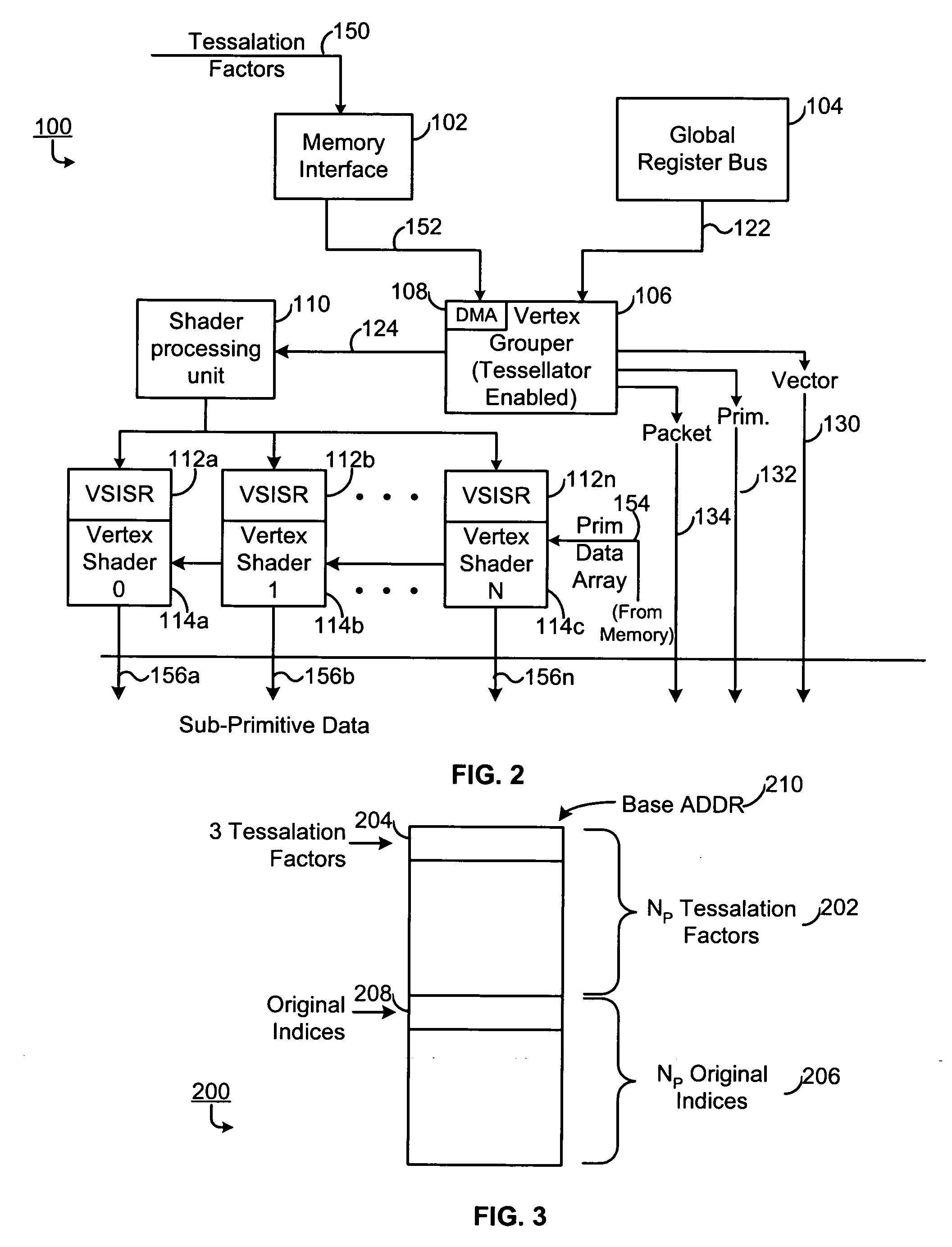 Method and apparatus for dual pass adaptive tessellation