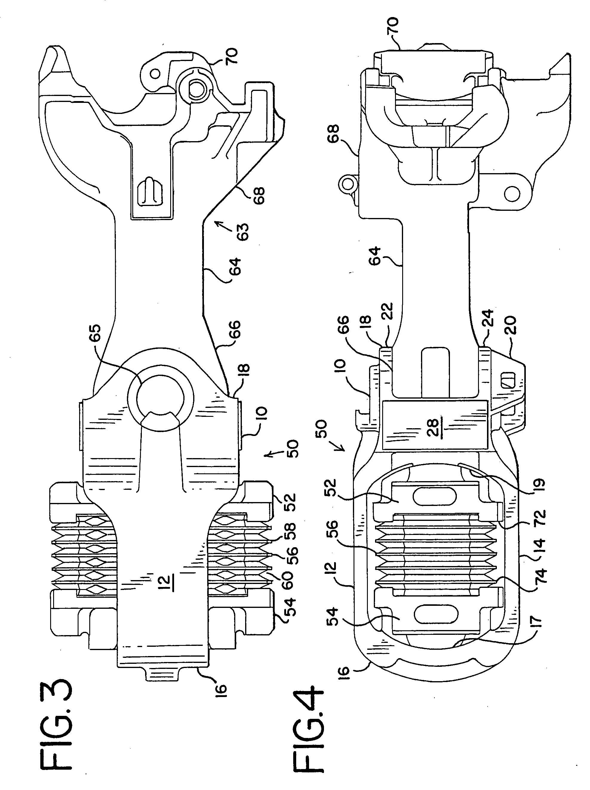 Locomotive draft gear assembly and yoke