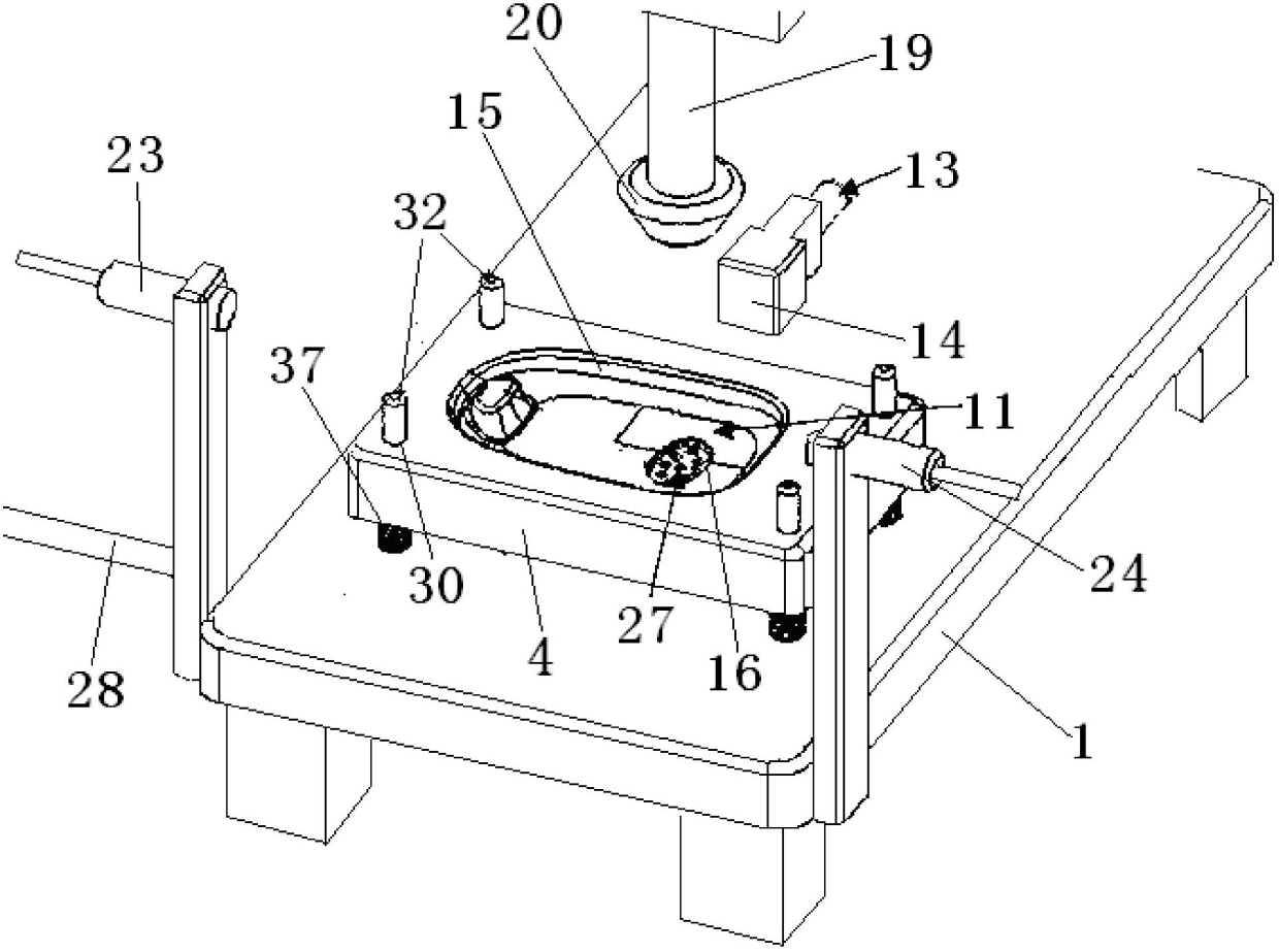 Sign pasting device and sign pasting method using same