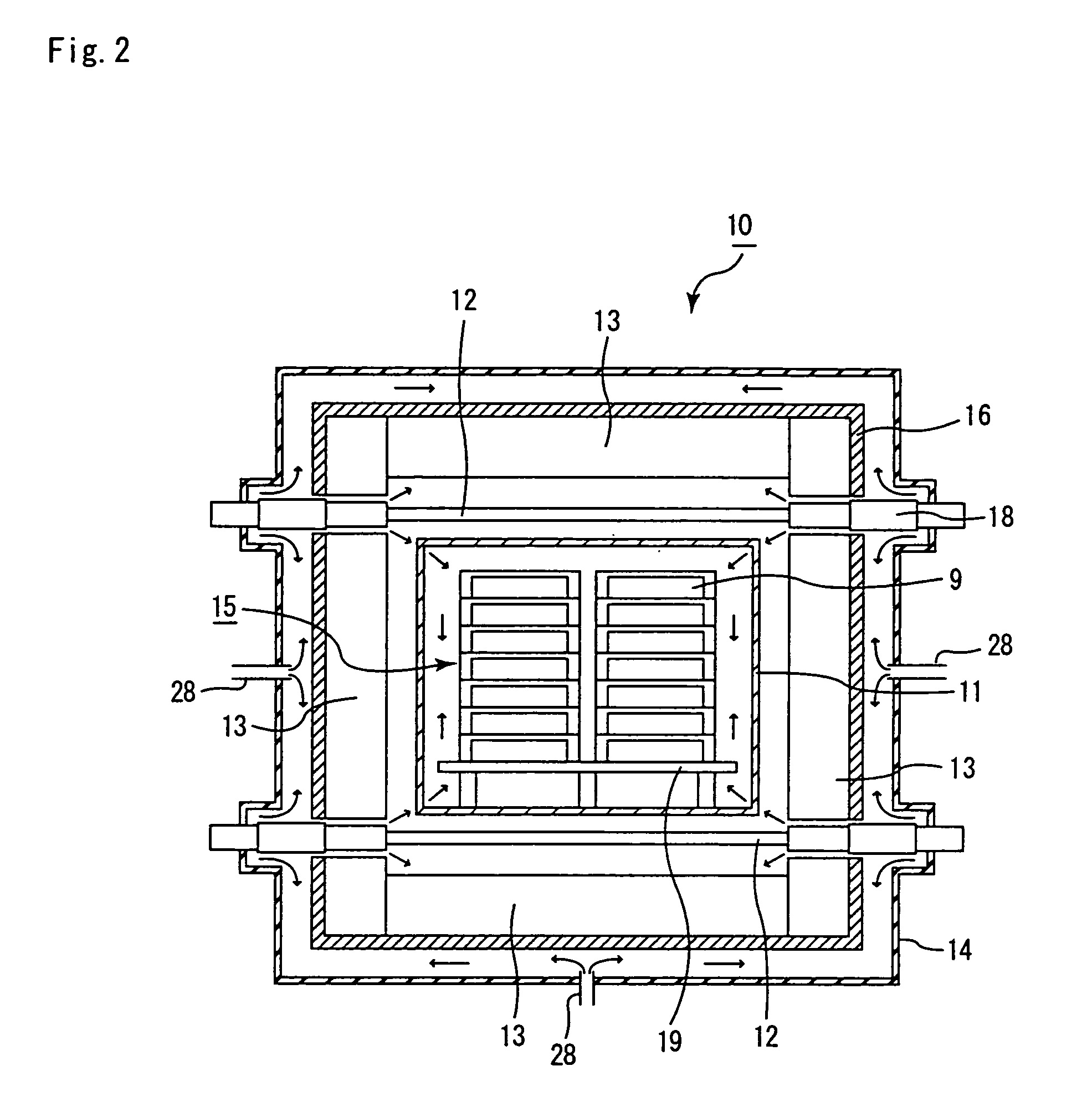 Continuous firing furnace, manufacturing method of porous ceramic member using the same, porous ceramic member, and ceramic honeycomb filter