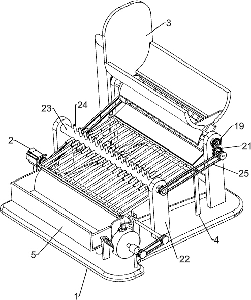 Auxiliary discharging device for mountain incense manufacturing