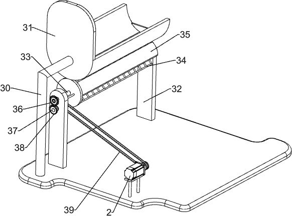 Auxiliary discharging device for mountain incense manufacturing