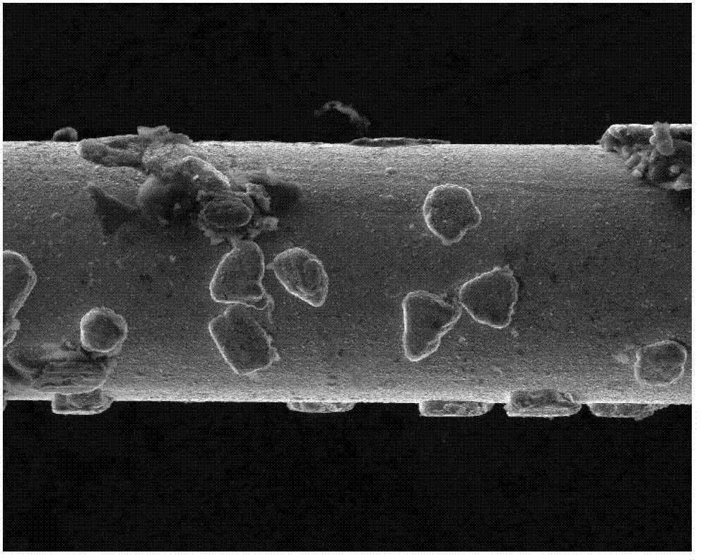 Composition and method for preparing diamond wire saw with composition