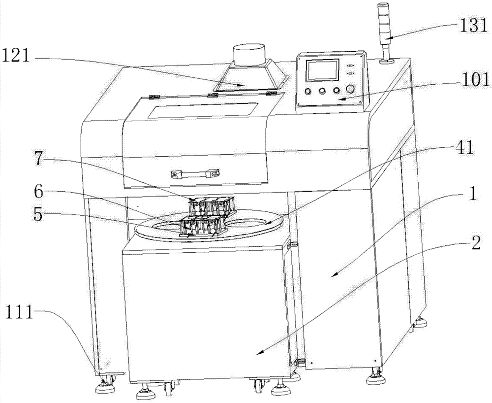 Turntable laser pcb separating machine and method