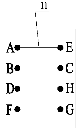 In-casing ribbon magnesium anode anti-corrosion mounting structure and corrosion degree detecting method