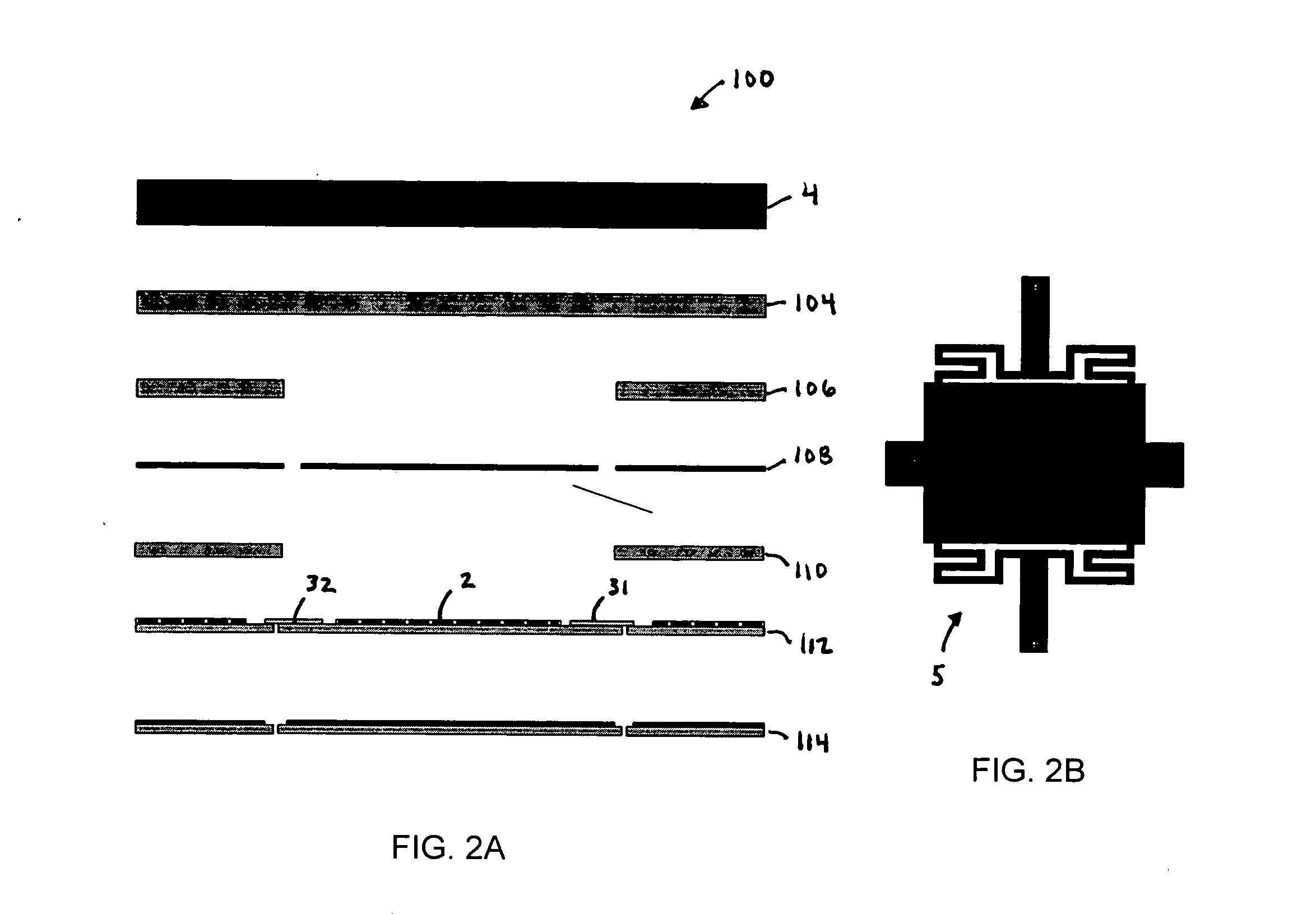 Laminated relays with multiple flexible contacts