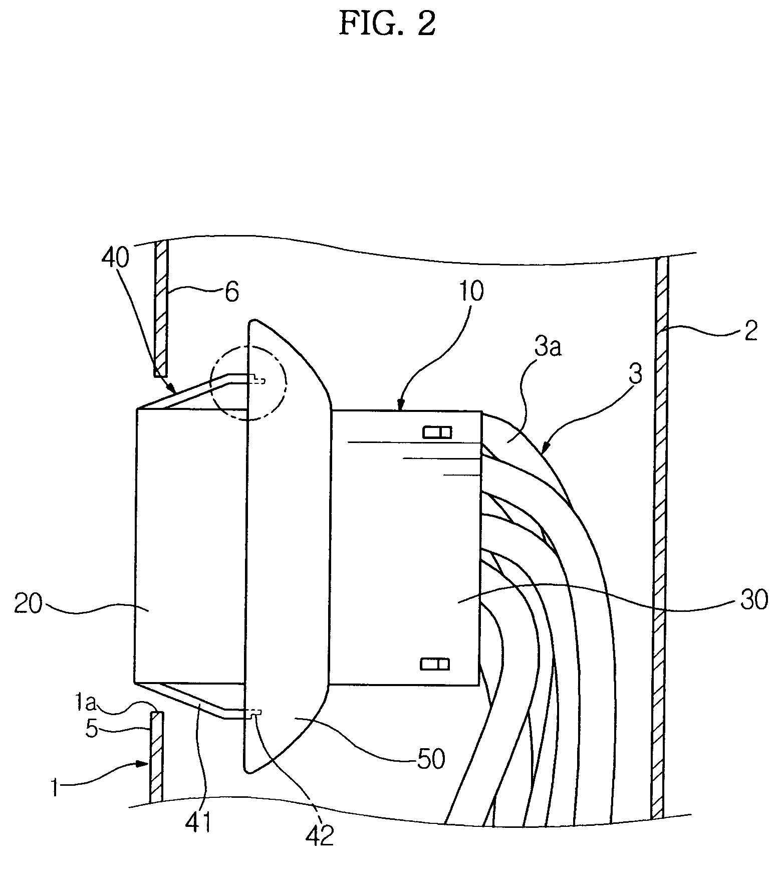 Wire harness fixing device