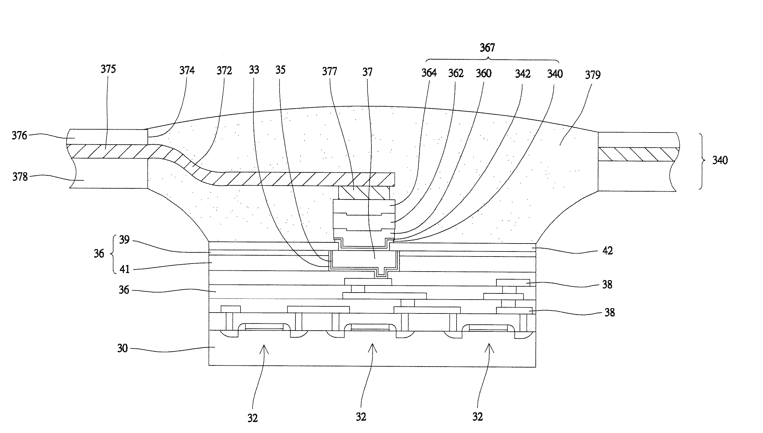 Metal pad or metal bump over pad exposed by passivation layer