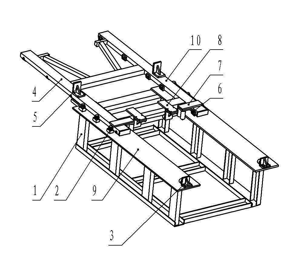 Quick mold change travelling table