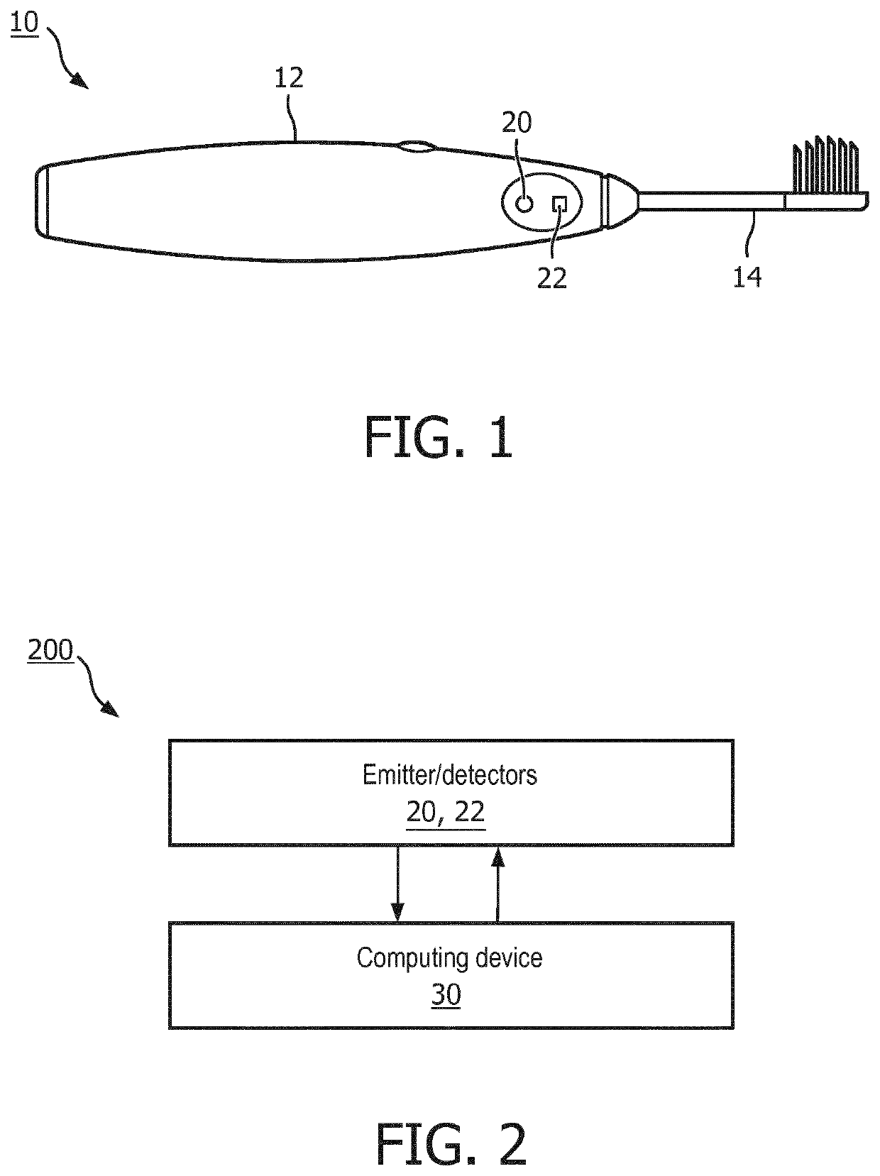 Localization sensing method for an oral care device