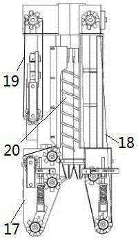 Peeling-off mechanism of corn harvesting machine