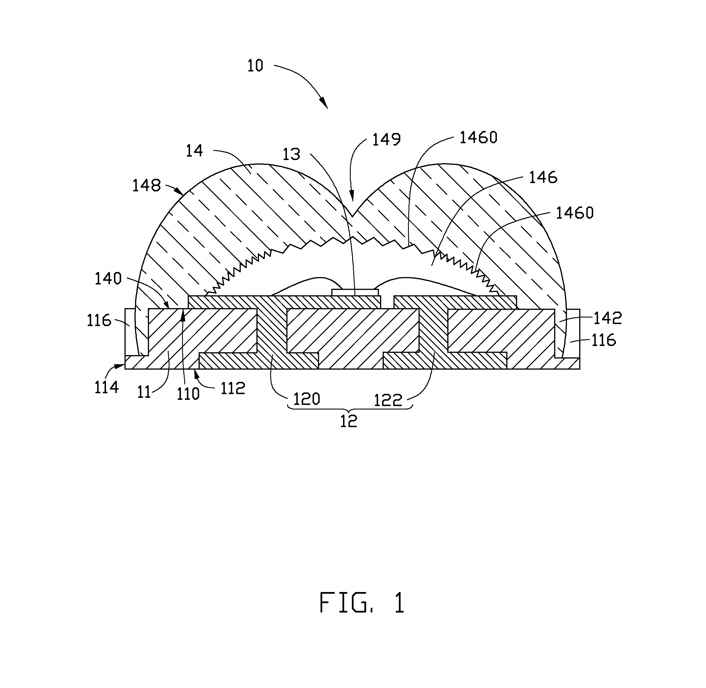 Light emitting diode package with improved optical lens structure