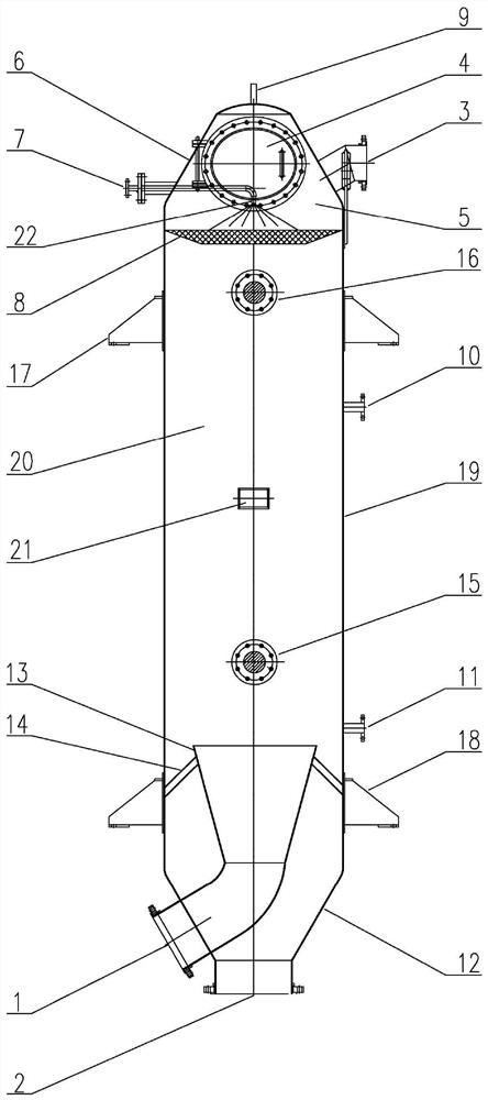 Vapor-liquid separation device