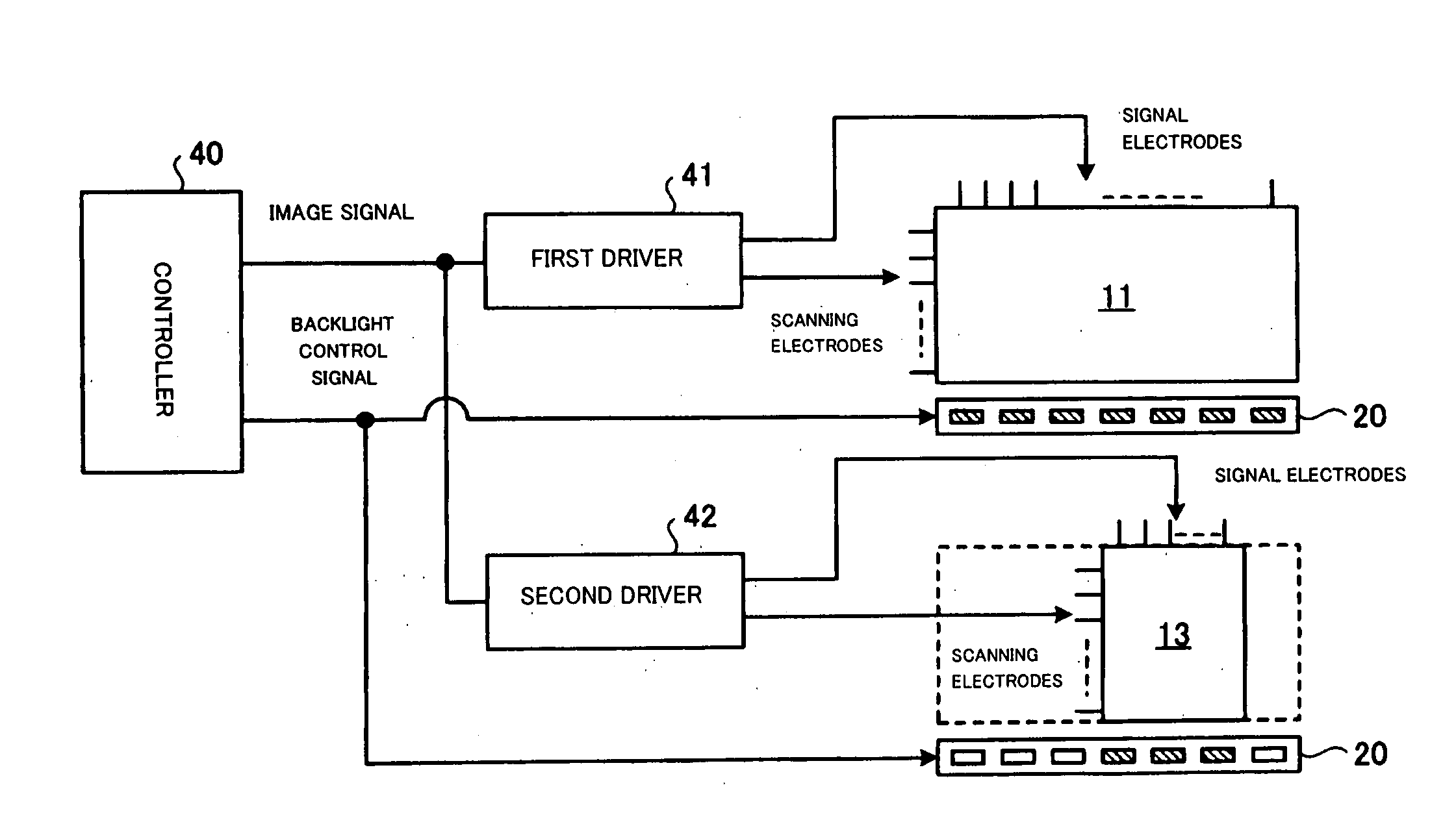 Double-sided liquid crystal display device