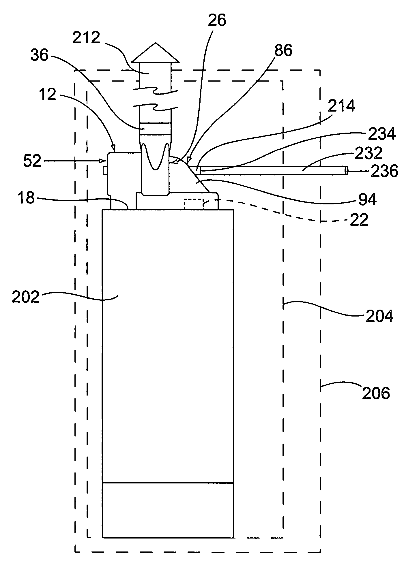 Exhaust dilution blower housing with remote air intake