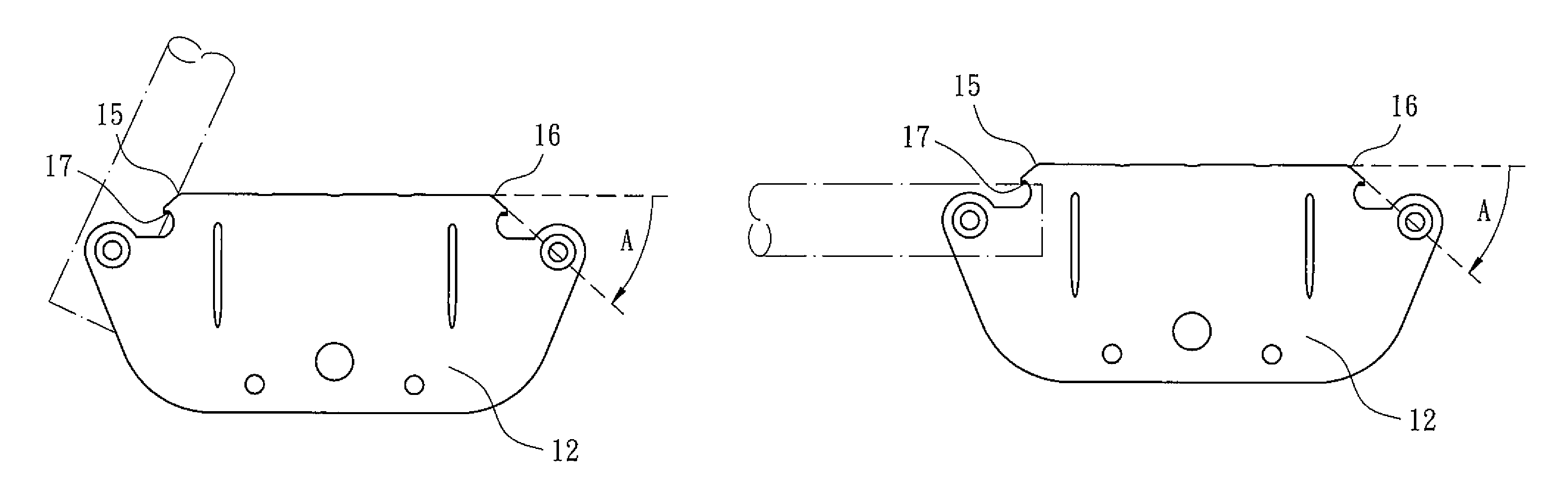 Joining device for rails of a baby bed