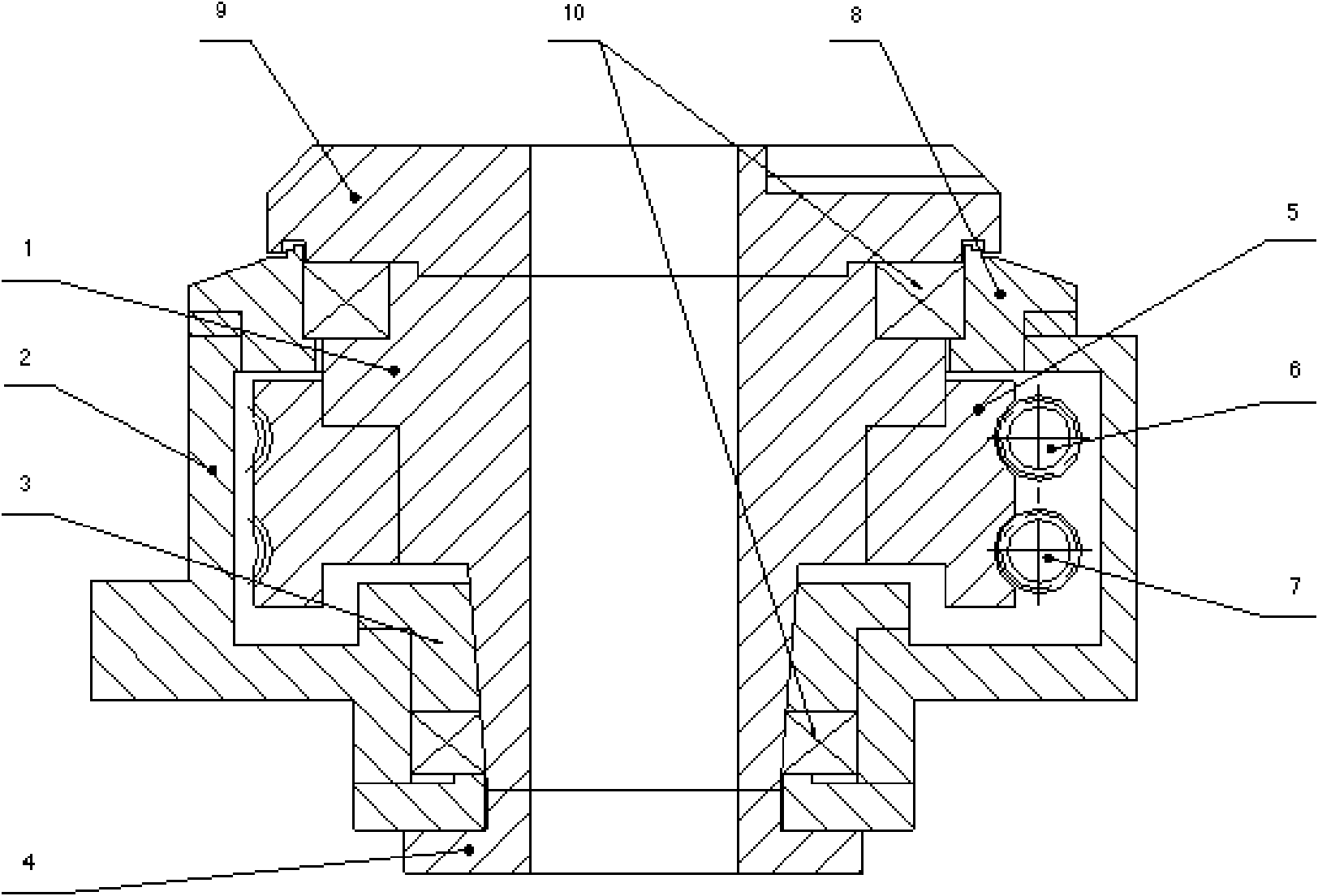 Double-division auxiliary static-pressure bearing and turning worktable of machine tool