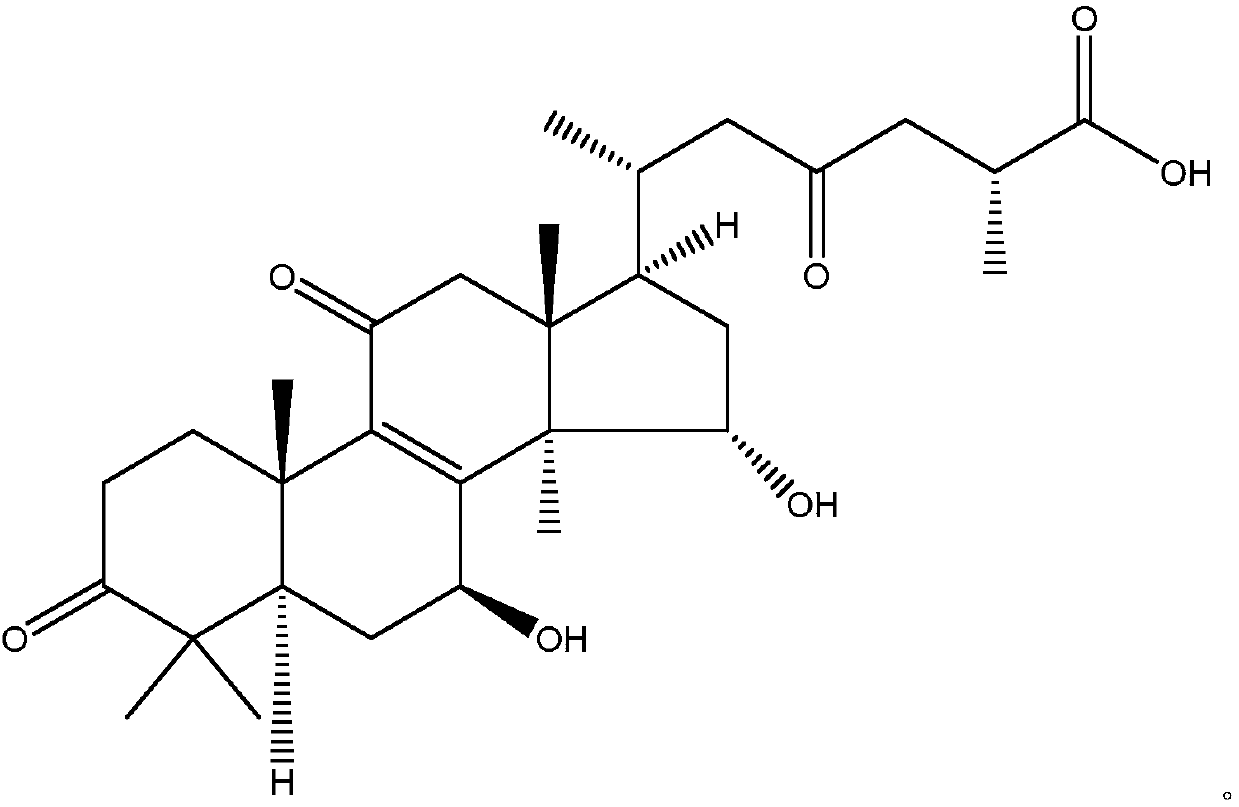 Application of ganoderma acid a in the preparation of drugs for preventing and treating hepatitis C virus