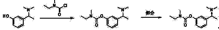 Chiral intermediate of rivastigmine, and preparation method thereof