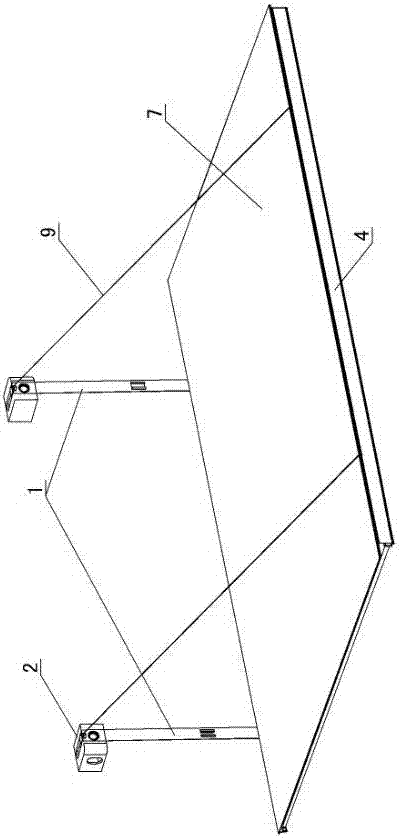 Container loading and unloading rain shed