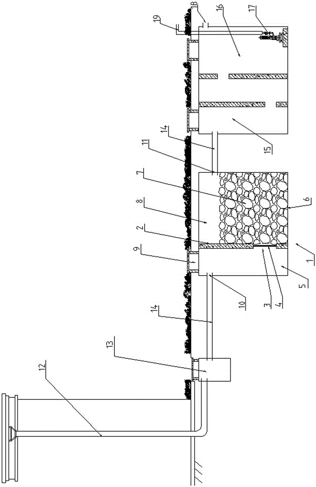 Rainwater collection and reutilization system for modern residence and application method