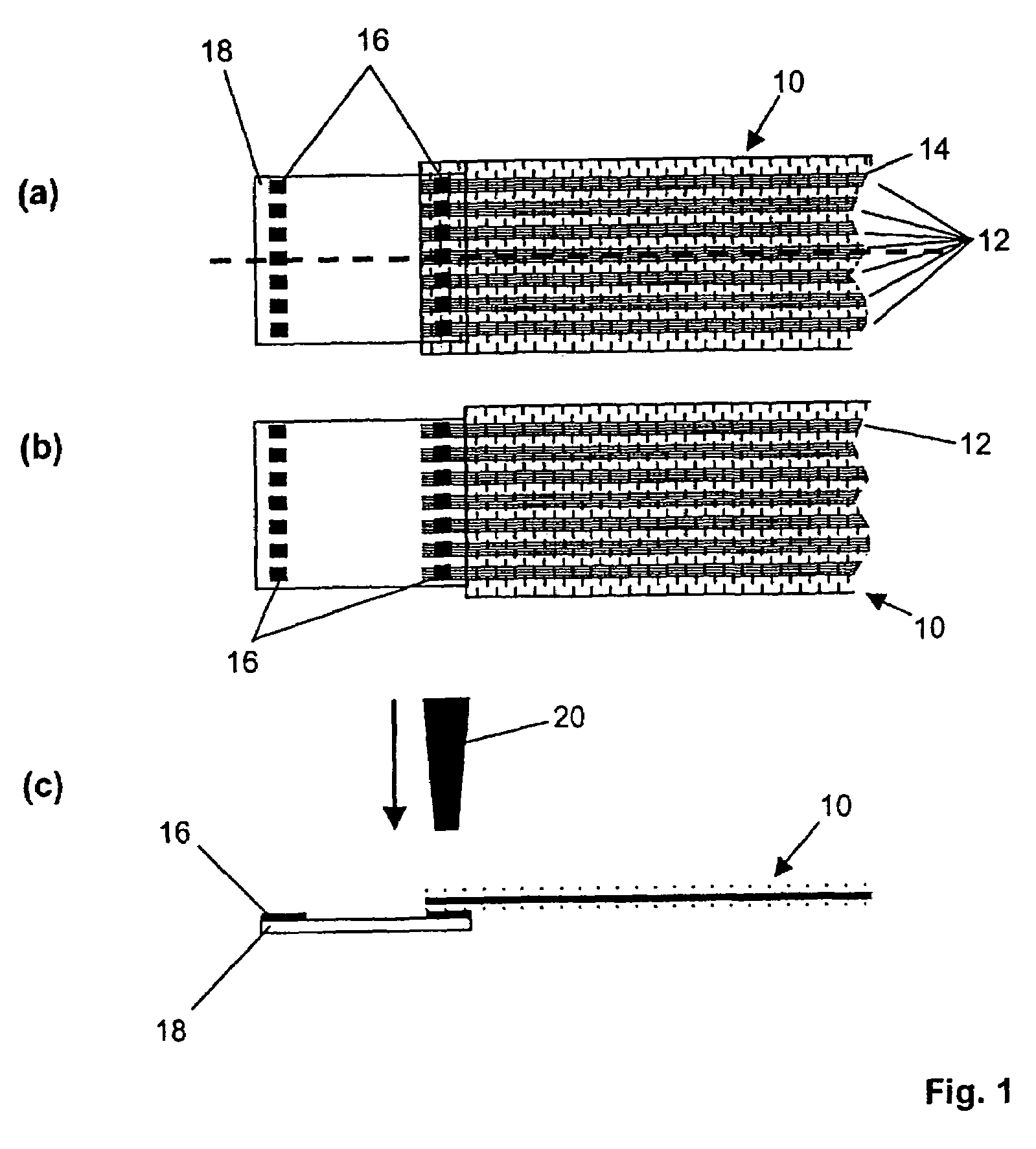 Construction and electrical connection technique in textile structures