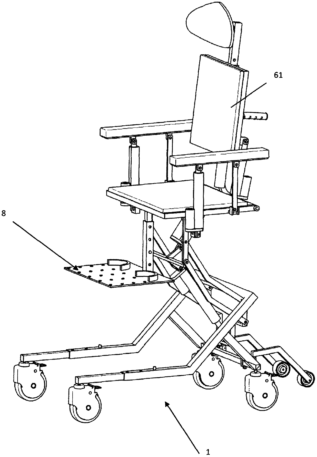 Multifunctional indoor movable chair