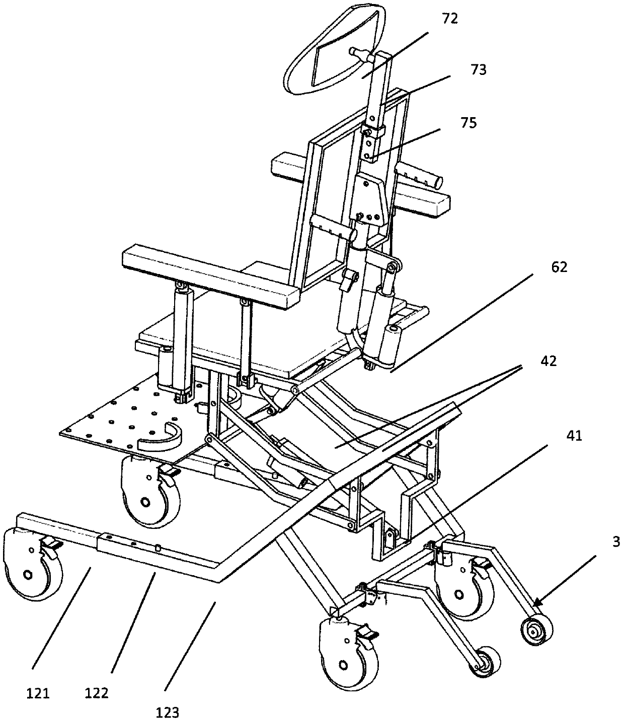 Multifunctional indoor movable chair