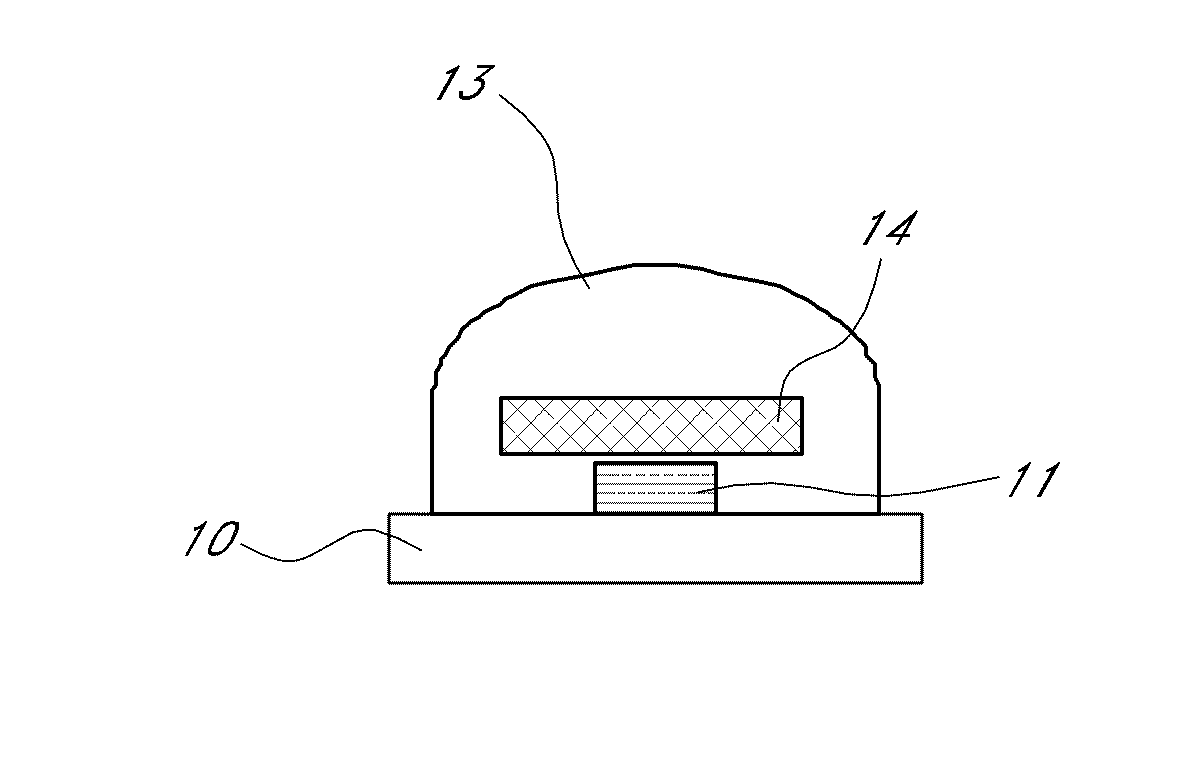 Light emitting device with translucent ceramic plate