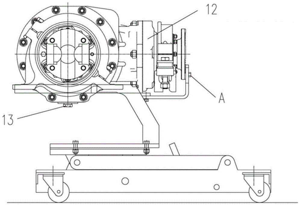 Supporting device for assembling/disassembling non-penetrable divided axle