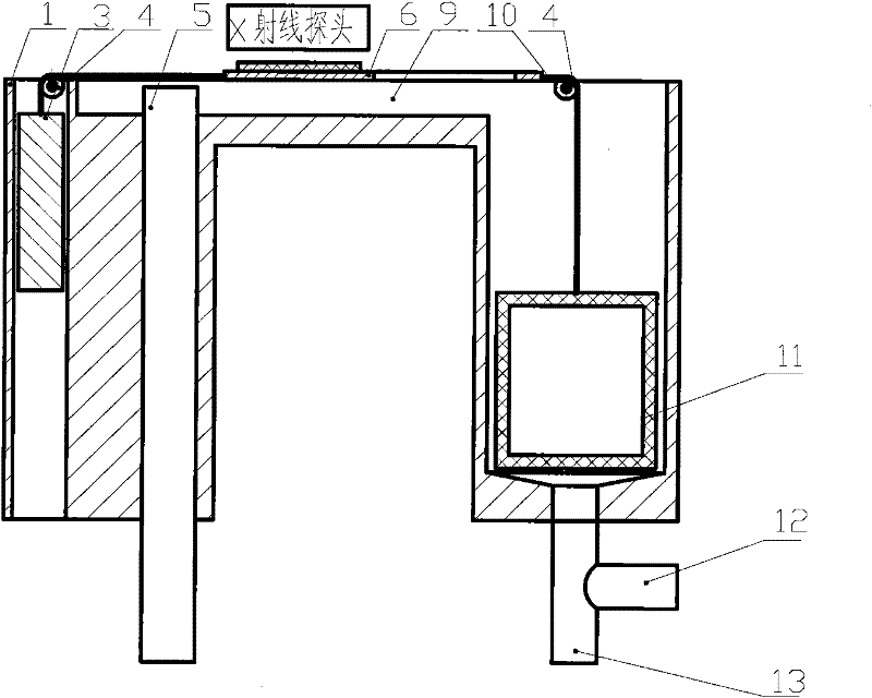 Online sampling device and online sampling method for X-ray fluorescent spectrograph