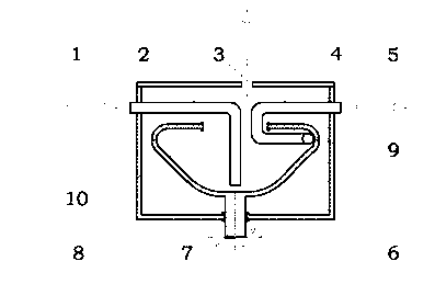 On-line continuous degassing device