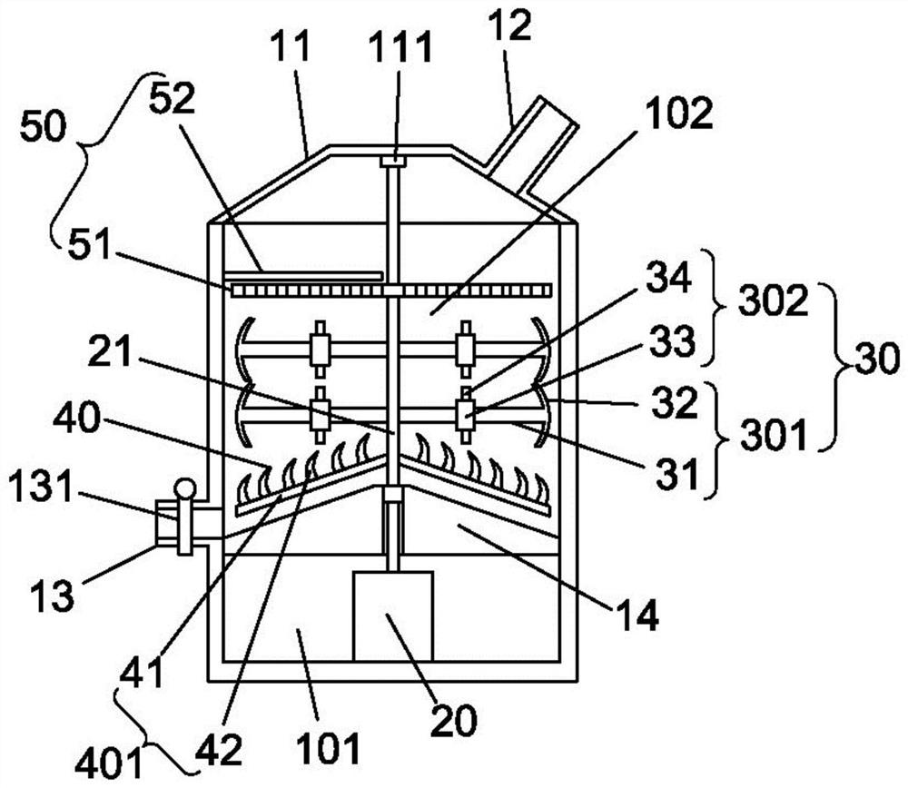 Building mortar mixing device