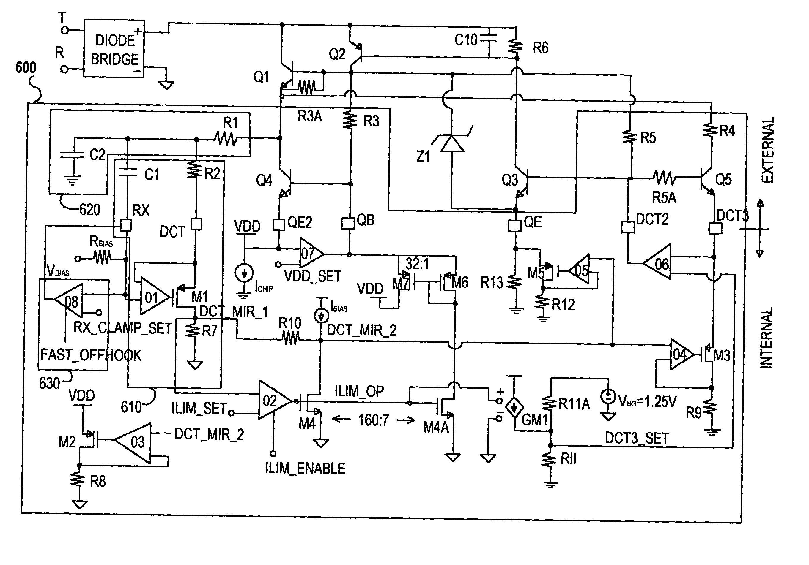 DC holding circuit