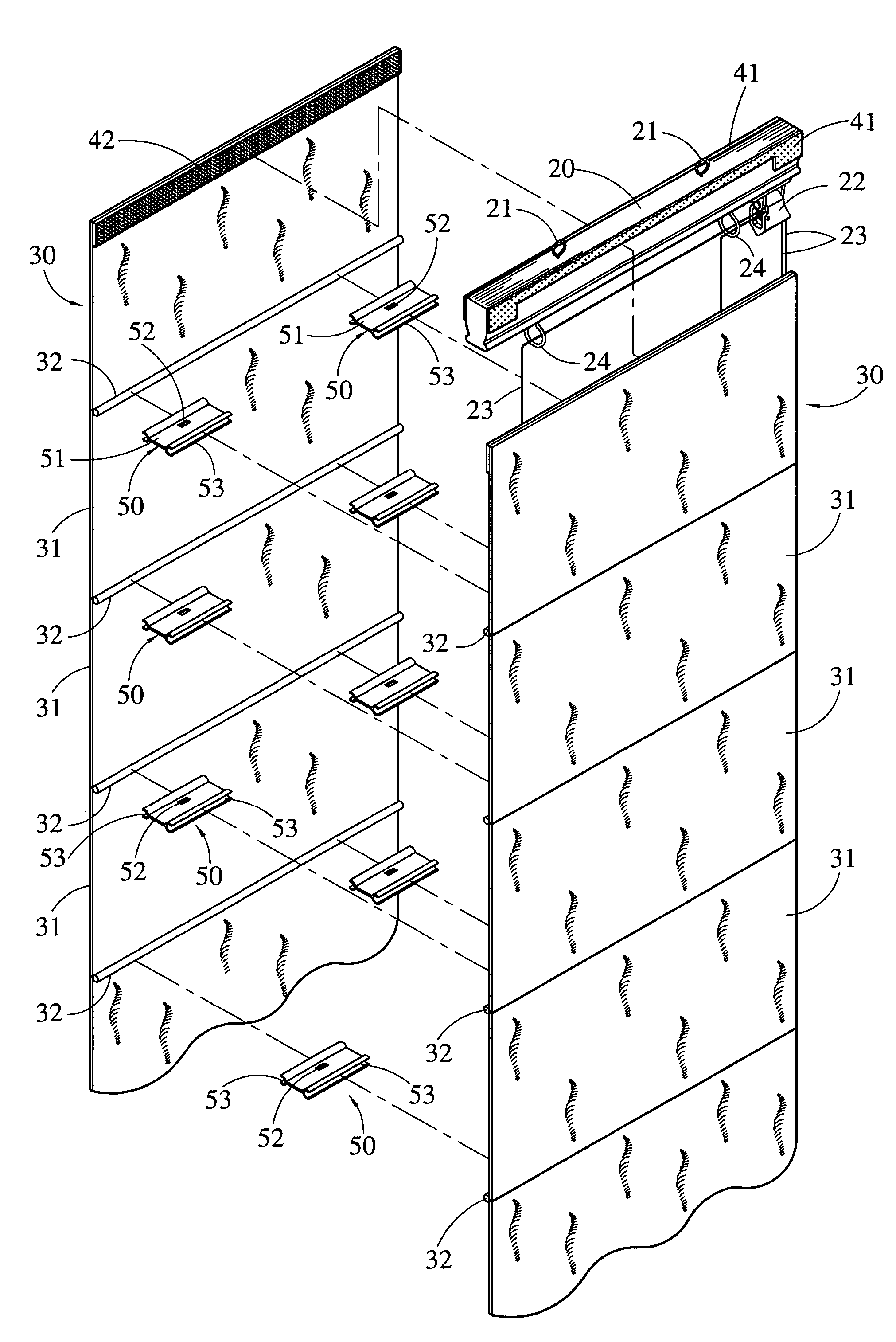 Two-piece curtain