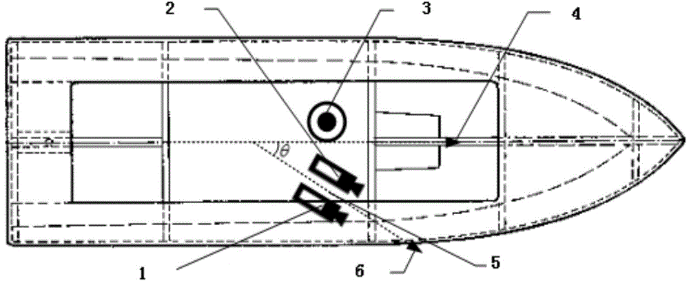 Marine target and electronic chart superposition method and system in on-board infrared video image