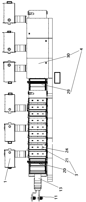 Tea grinding oven