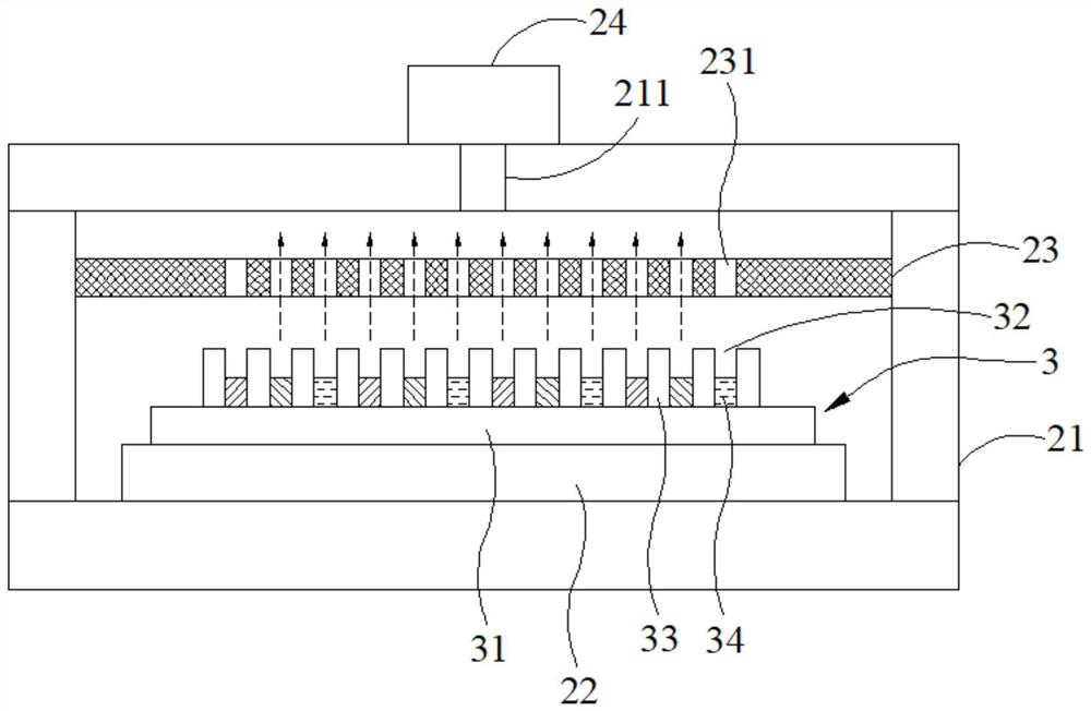 Vacuum drying device