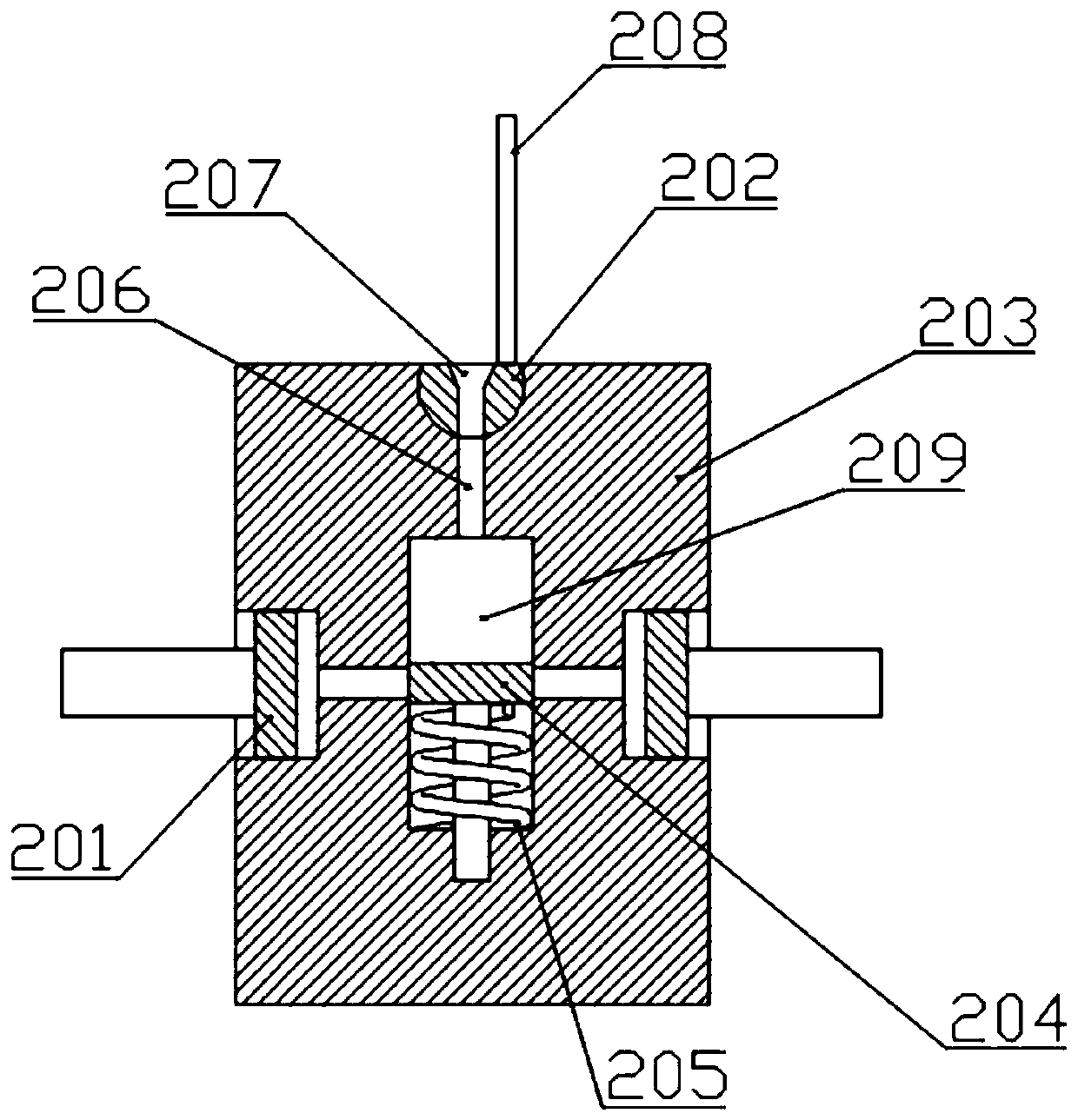 Parallel combined type supporting head