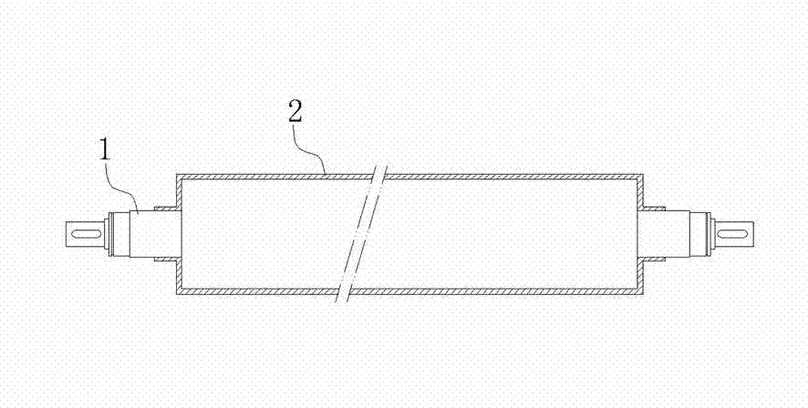 Rewinding shaft for electrolytic copper foil production and using method thereof