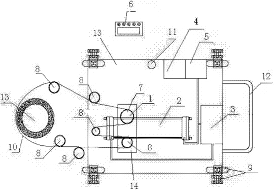 Full automatic chain saw type pipe pile cutting machine