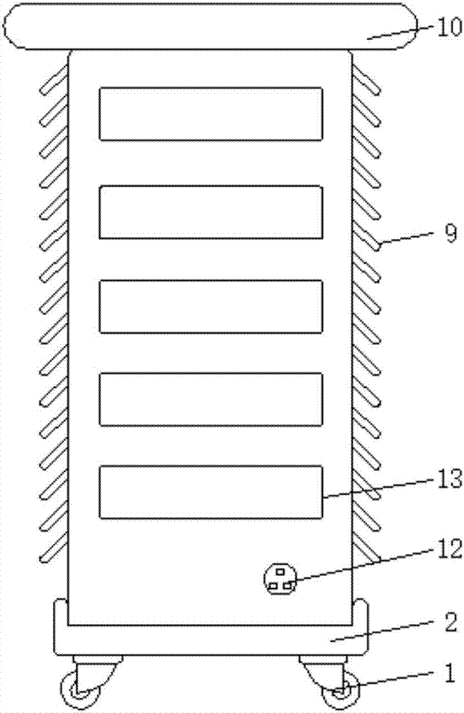 Pulling type electrical control cabinet