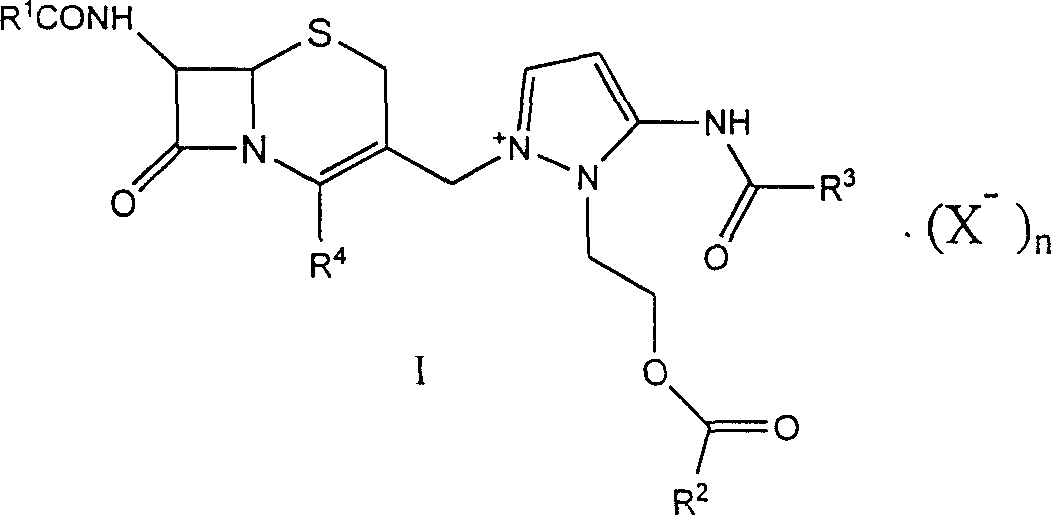 Cephaene onium salt compound and its preparation, and synthesis of cephapyrazde sulfate therefrom