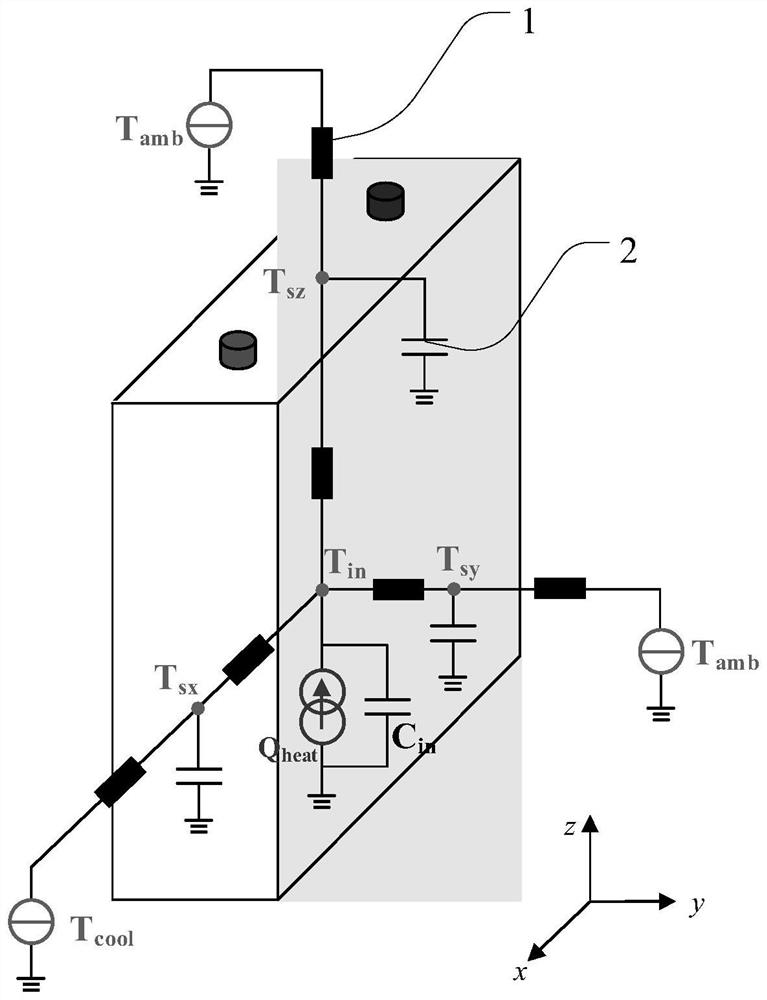 Battery internal temperature information processing method based on AUKF, equipment and medium