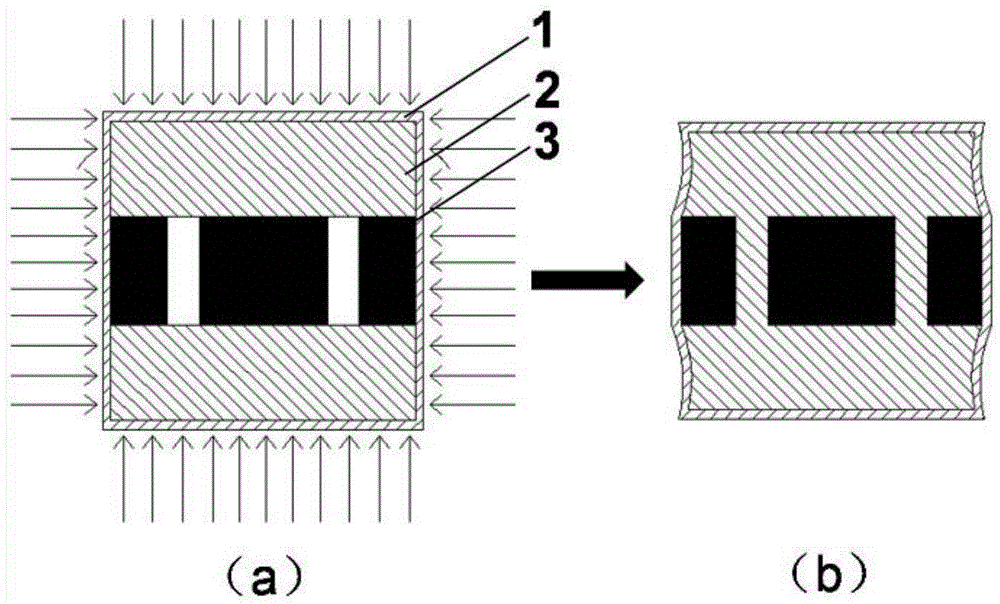 Hot isostatic pressure near-net forming method for semi-solid complex difficult-machining compact piece